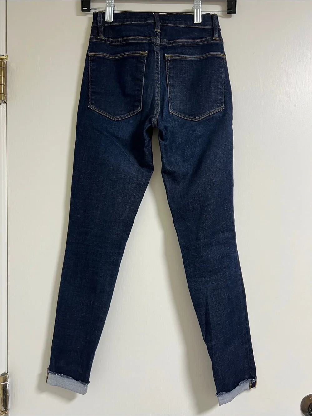 FRAME Le High Skinny High Waist Jeans - Dark Indigo size 24 - Picture 6 of 14